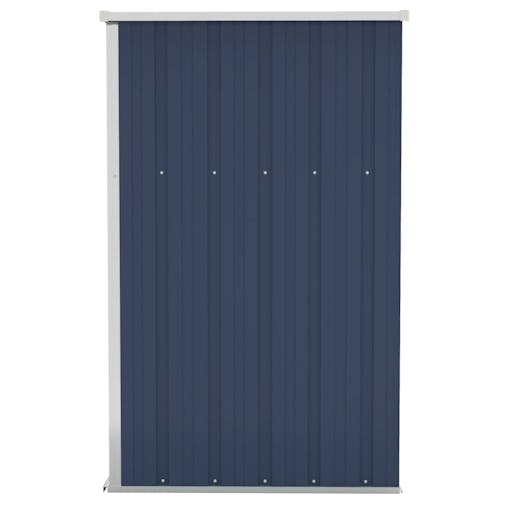 NNEVL Wall-mounted Garden Shed Anthracite 118x100x178 cm Steel