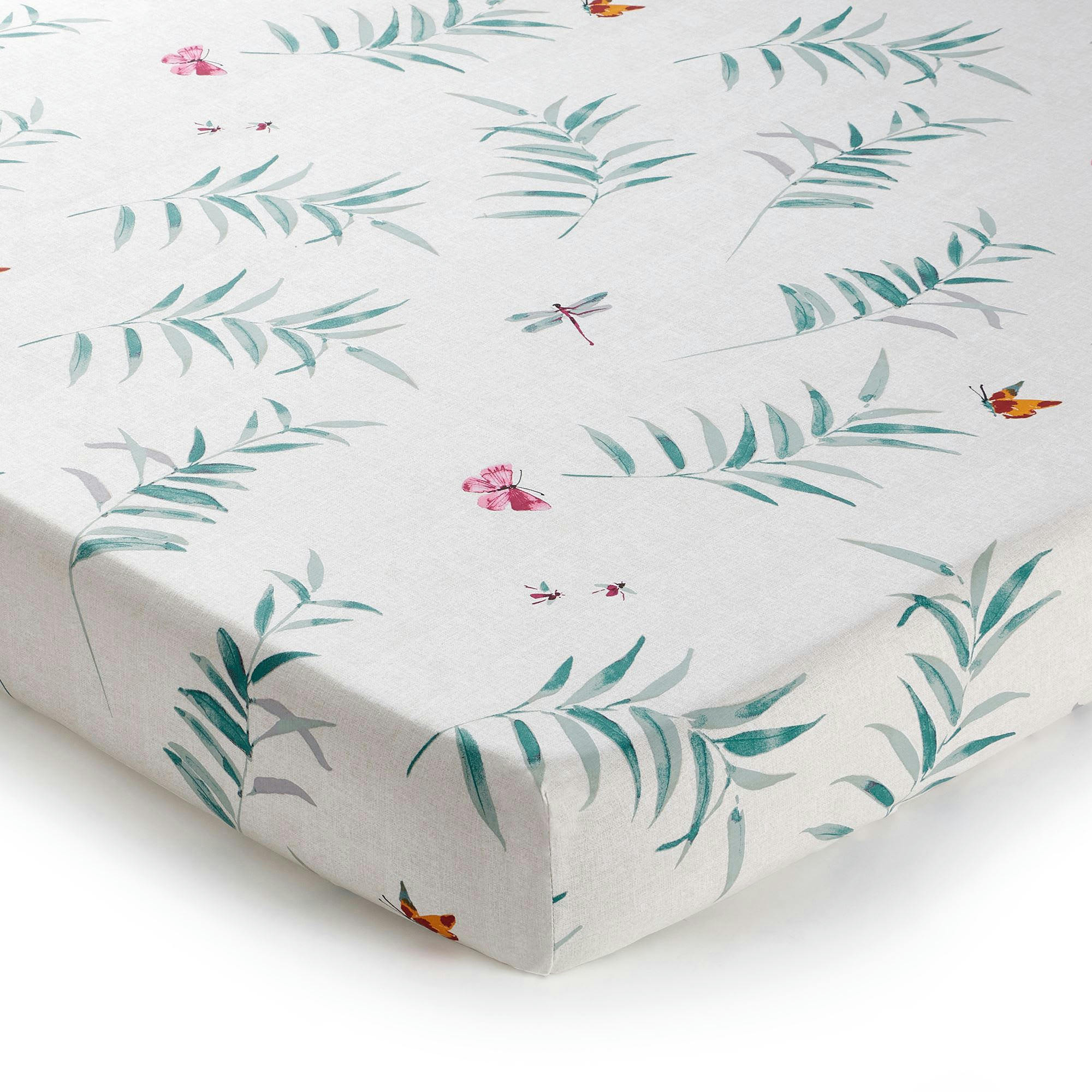 TEMPS LIBRE - Drap-housse 90x190x28 multicolore en coton