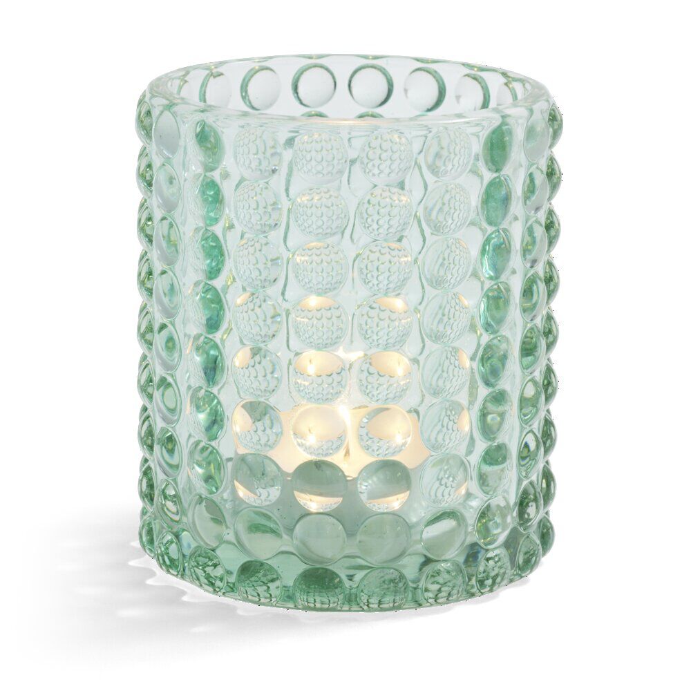 Bougeoir bubble vert Ø7,8cm
