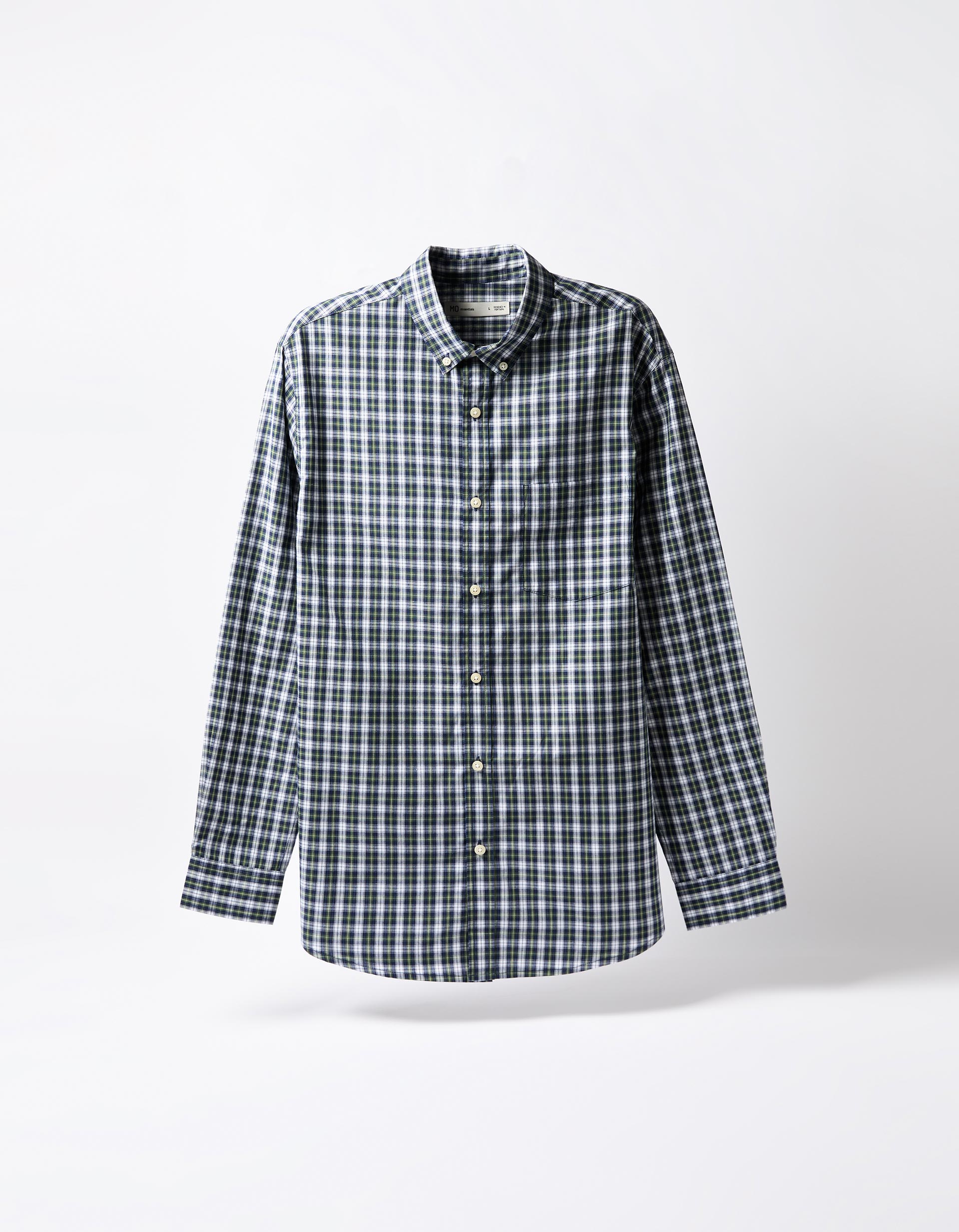 Camisa de Xadrez, Homem, Verde Escuro