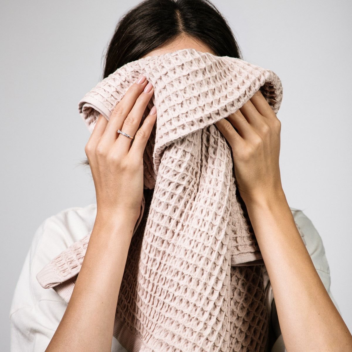 Ręcznik VAFFEL beżowy 50x90 cm