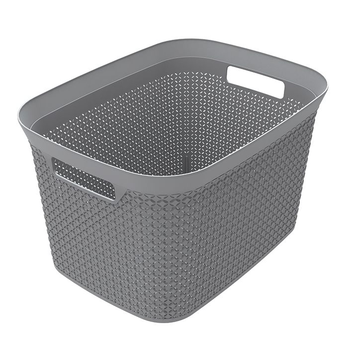 Cesto de arrumação MODE cinza 25l