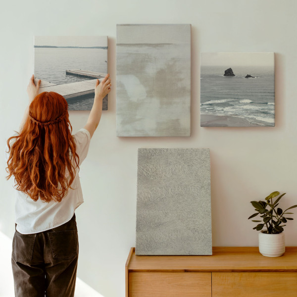 Obraz canvas 4 częściowy Tekstury abstrakcje |40x40, 40x60| Wallfluent