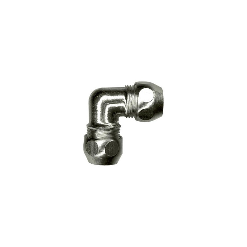 Raccord coude chromé Ø 10 x 10 mm SANINSTAL