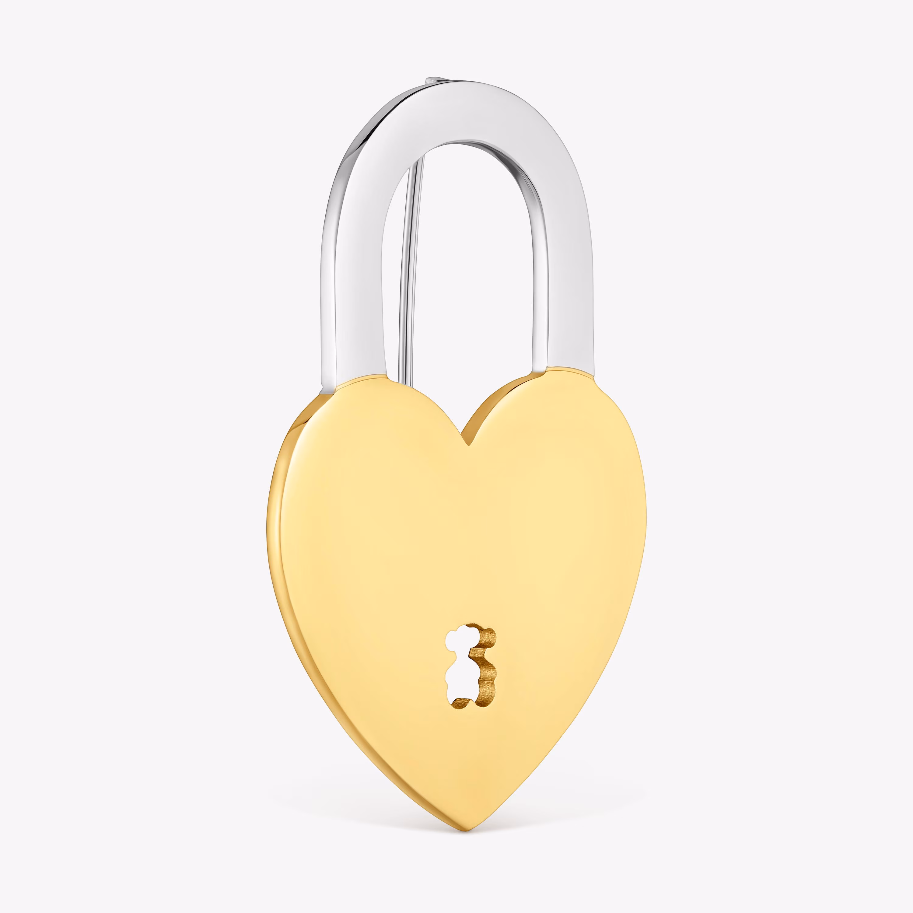 Broche de acero bicolor motivo corazón TOUS Charming