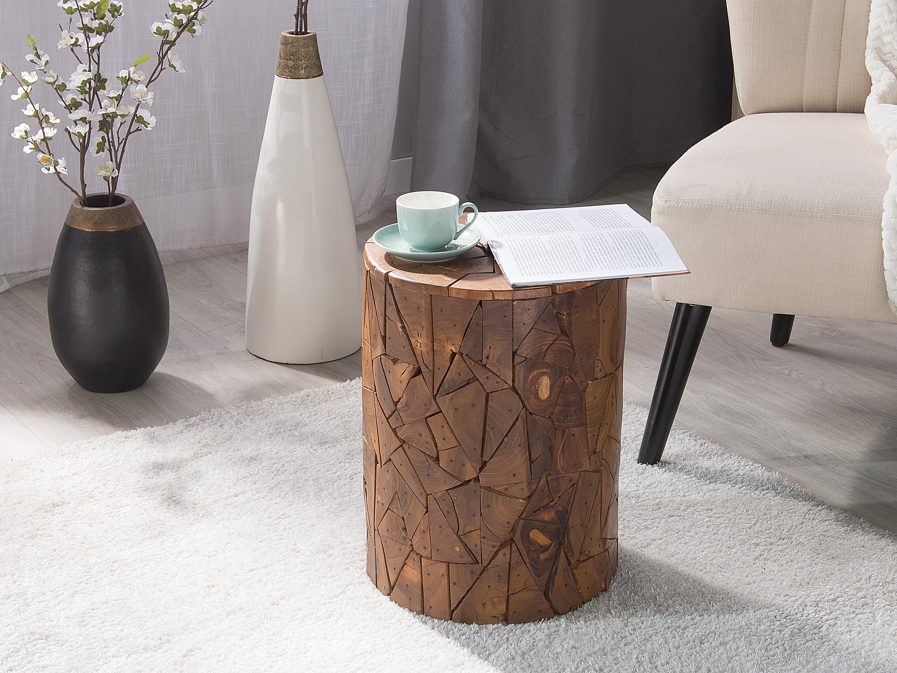 Side Table DAWSON Teak Wood Brown