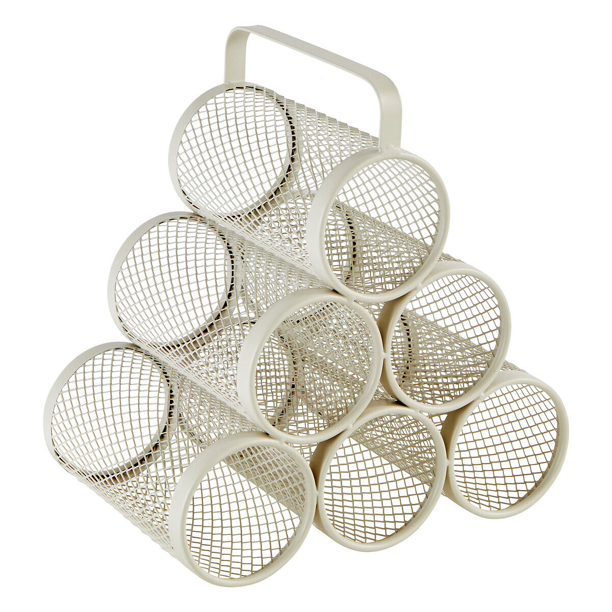 Garrafeira para 6 garrafas MAYAJ bege em metal