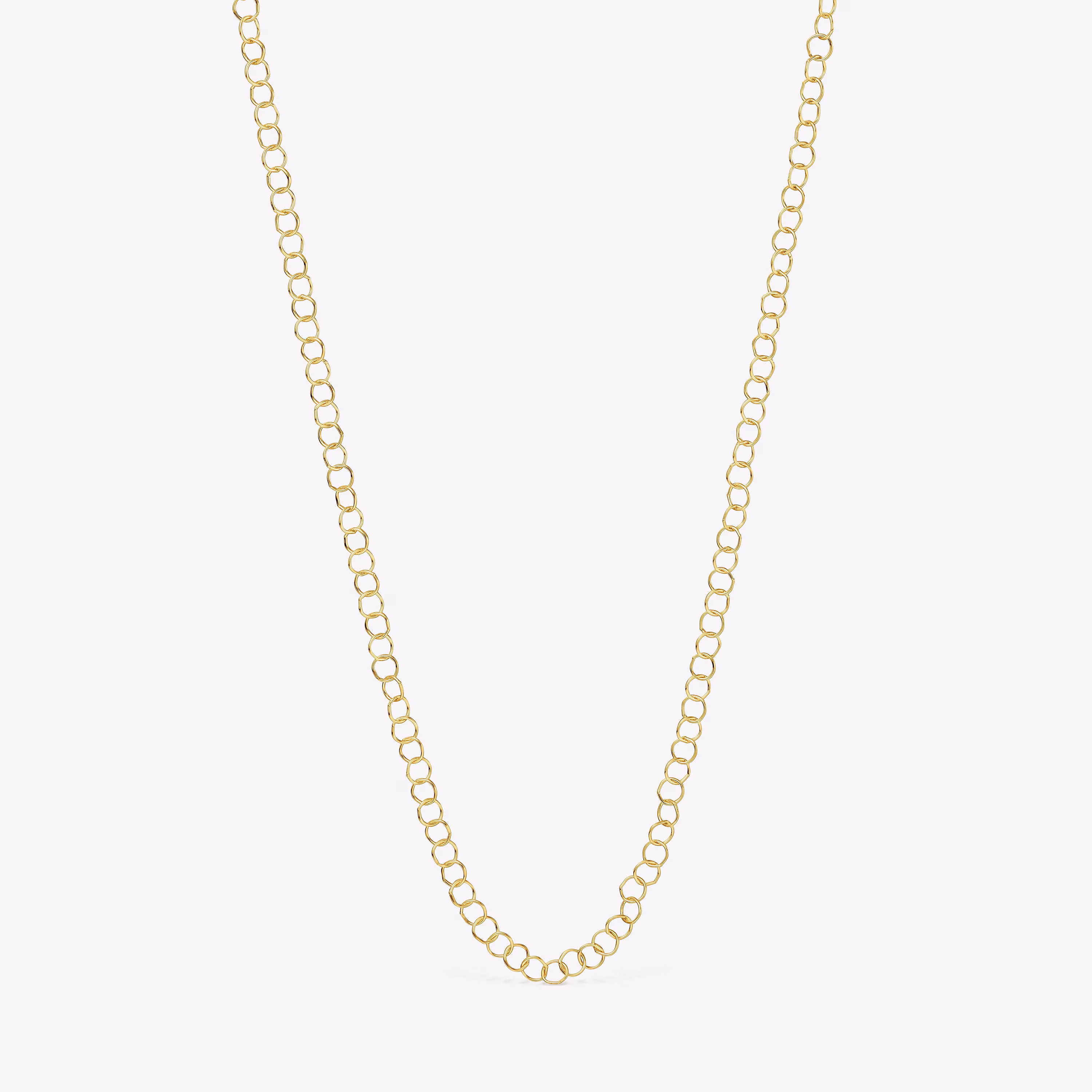 Collar corto anillas de oro 50 cm Basic
