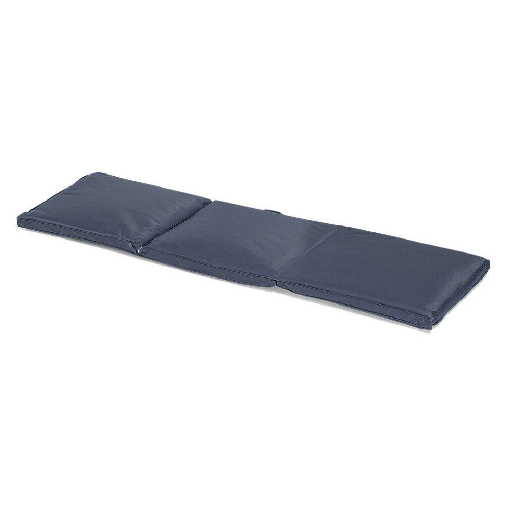 Coussin bain de soleil gris anthracite à nouette 55xL185cm