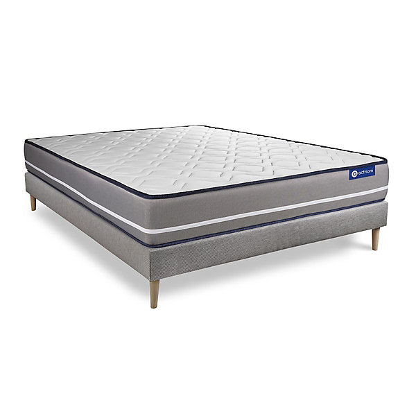 Ensemble Mémoire de forme de confort Ferme avec sommier kit