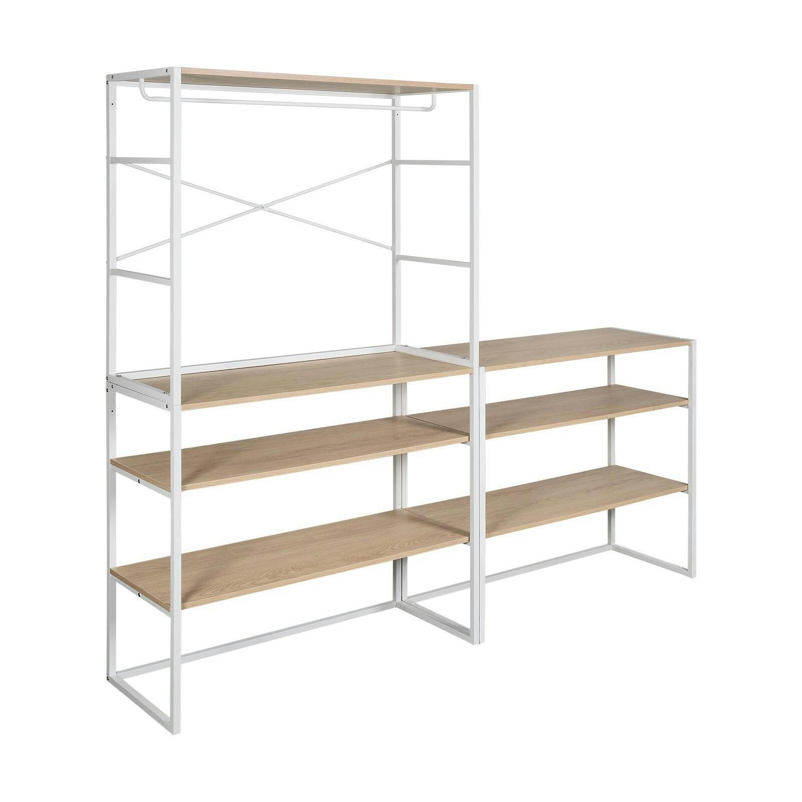 KADRA - Lot de 3 portants vêtements sous combles modulables