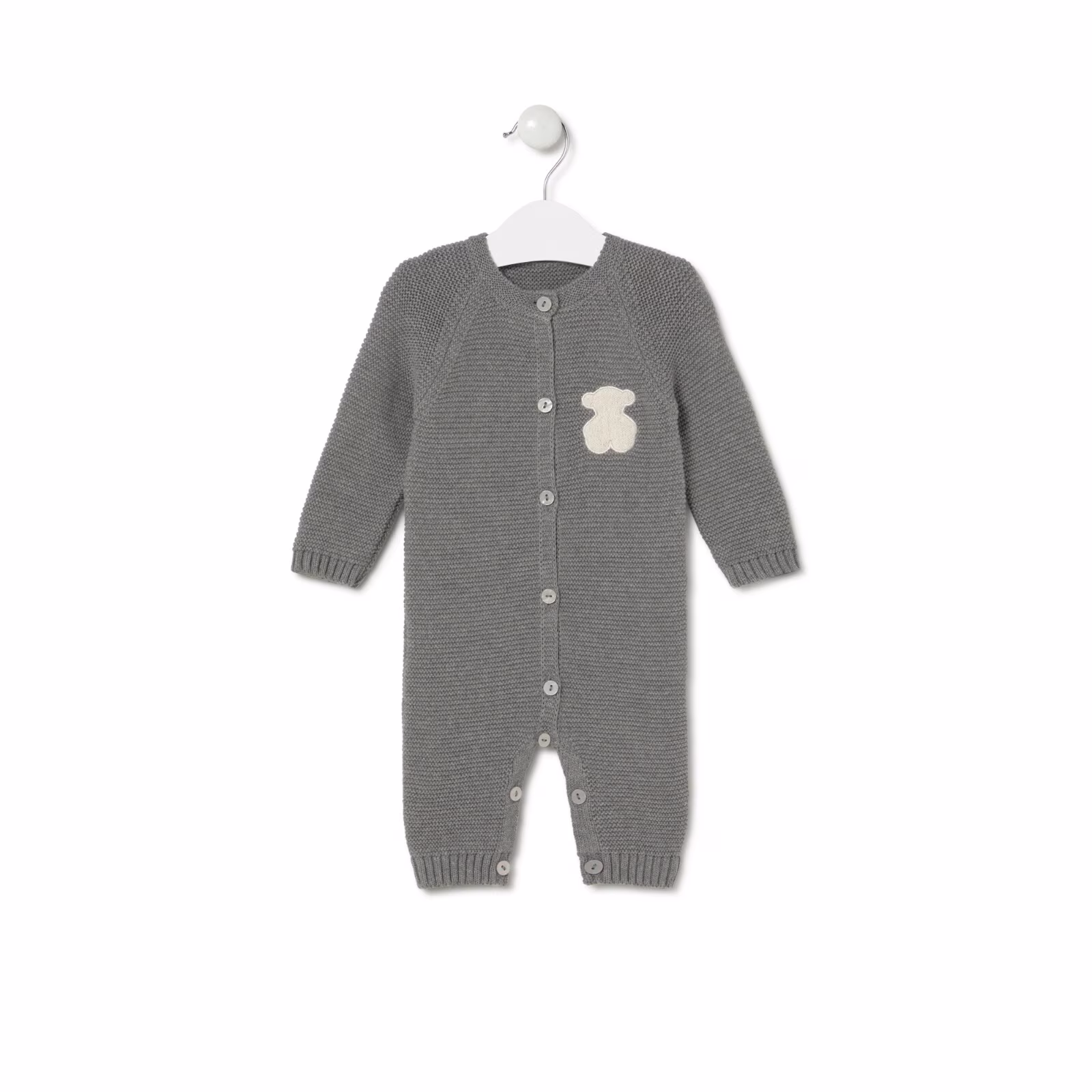 Pelele de bebé Tricot gris