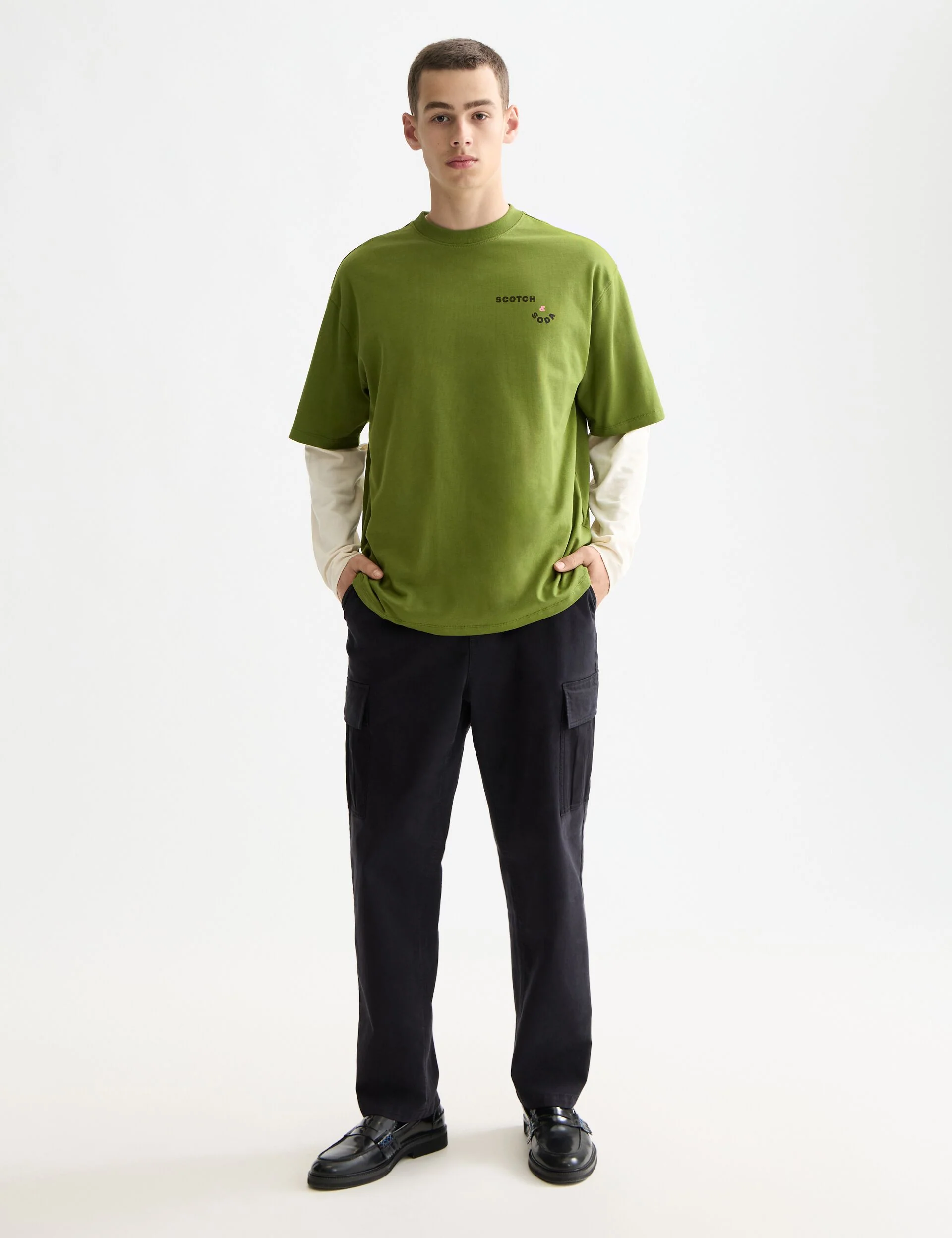 Loose fit front and back artwork t-shirt