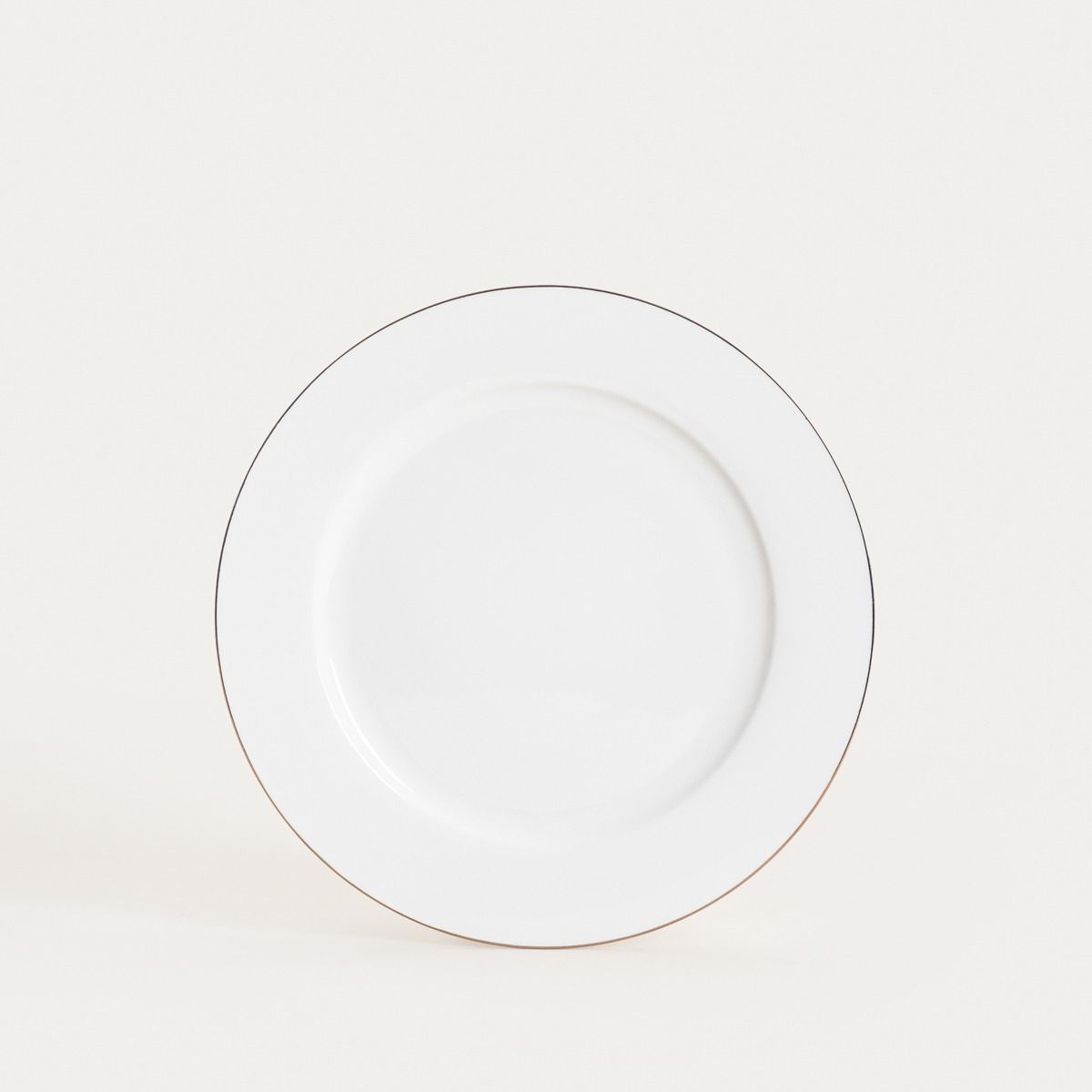 Talerz AUROO obiadowy ze złotą obwódką 26,5 cm