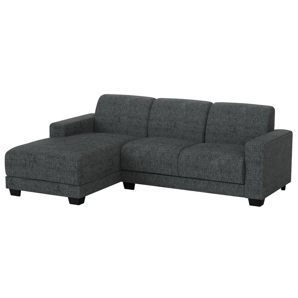 Bank Aberdeen met chaise longue links - Kansas - grijs