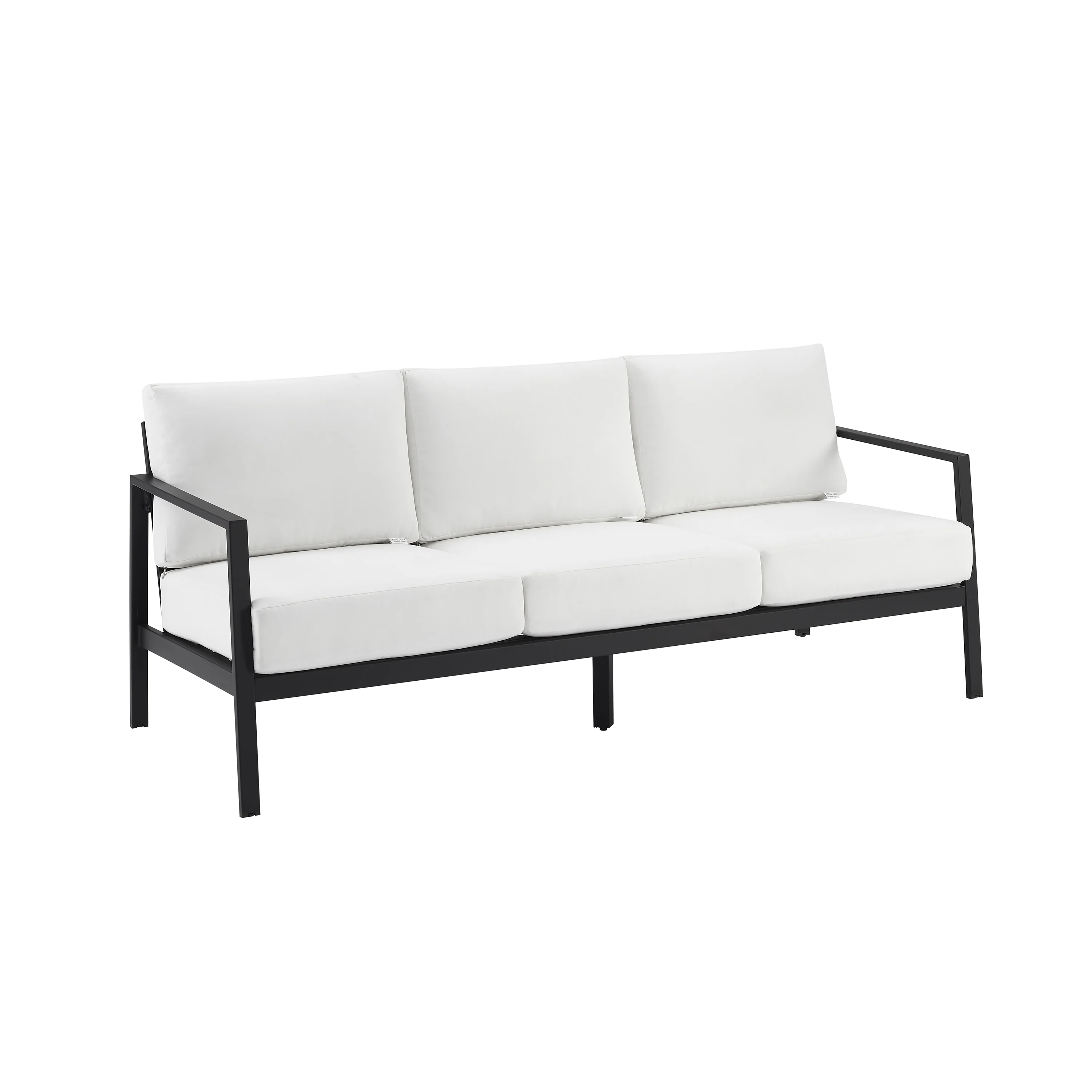 Hadleigh Aluminum Outdoor 3-Seater Sofa with Sunbrella Cushions