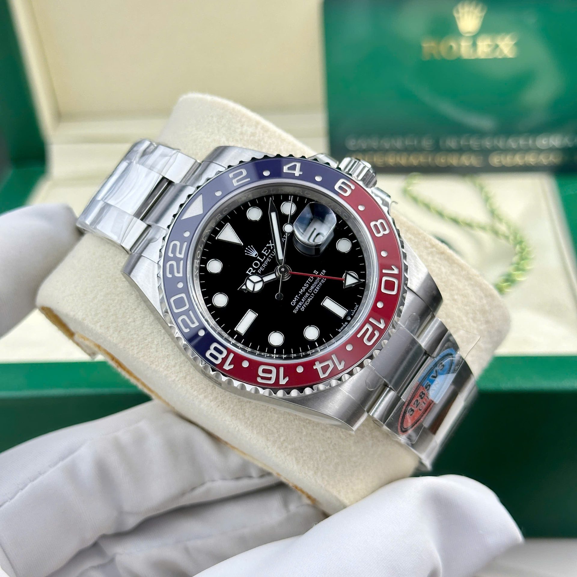 Rolex GMT-Master II 126710BLRO Pepsi 904L Steel Black Dial 40mm Oyster Super Clone