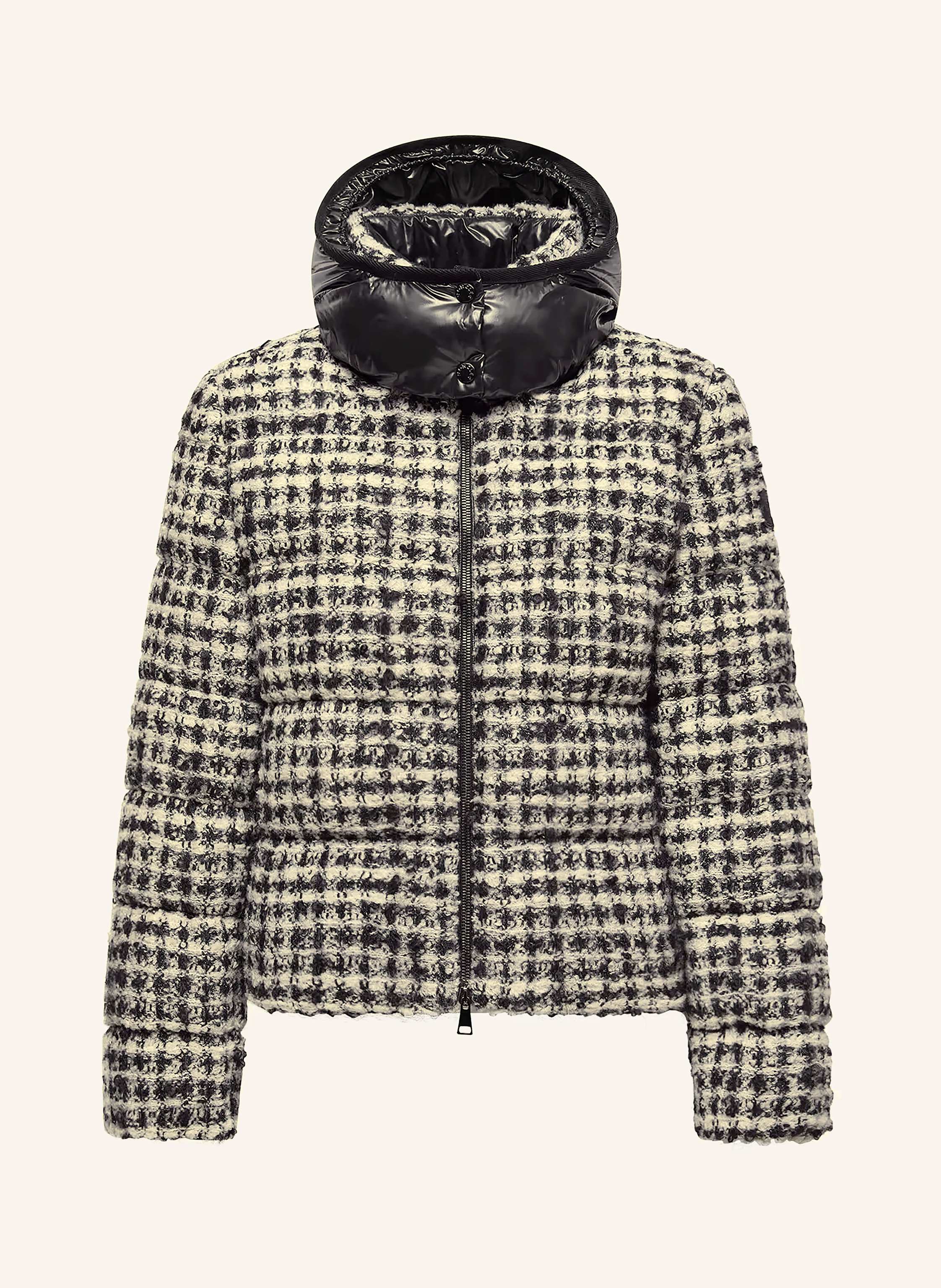 MONCLER Daunenjacke ANDRONNE mit abnehmbarer Kapuze und Glitzergarn