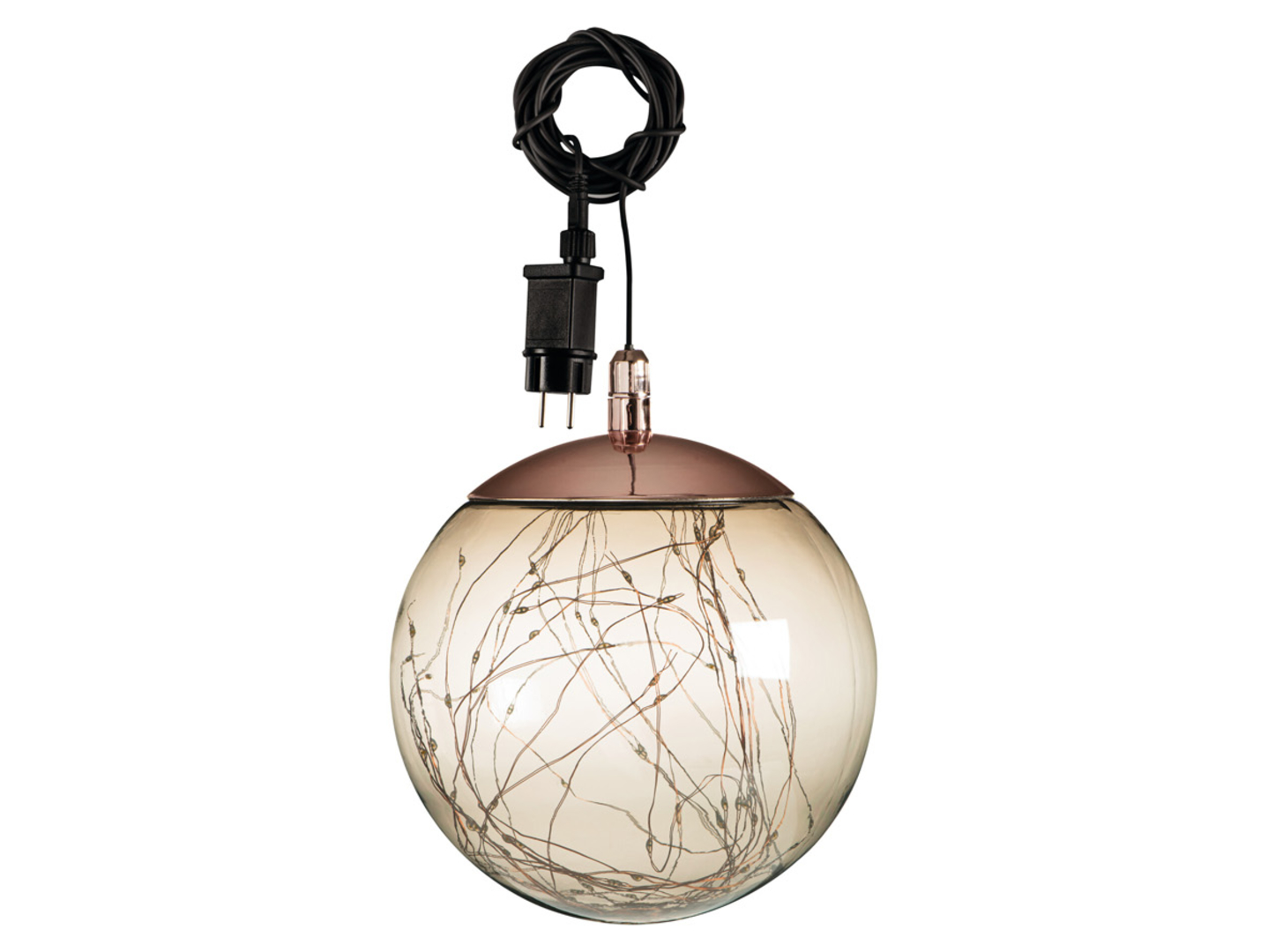 Lampa sufitowa zewnętrzna KB Lorisa LED brązowa