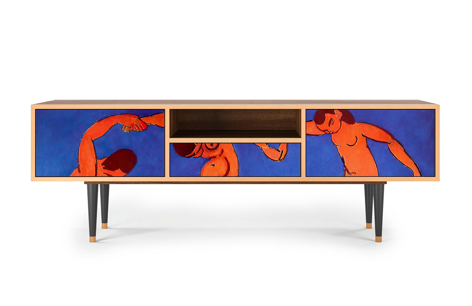 THE DANCE BY HENRI MATISSE - Meuble TV  multicolore 1 tiroir et 2 portes L 170 cm