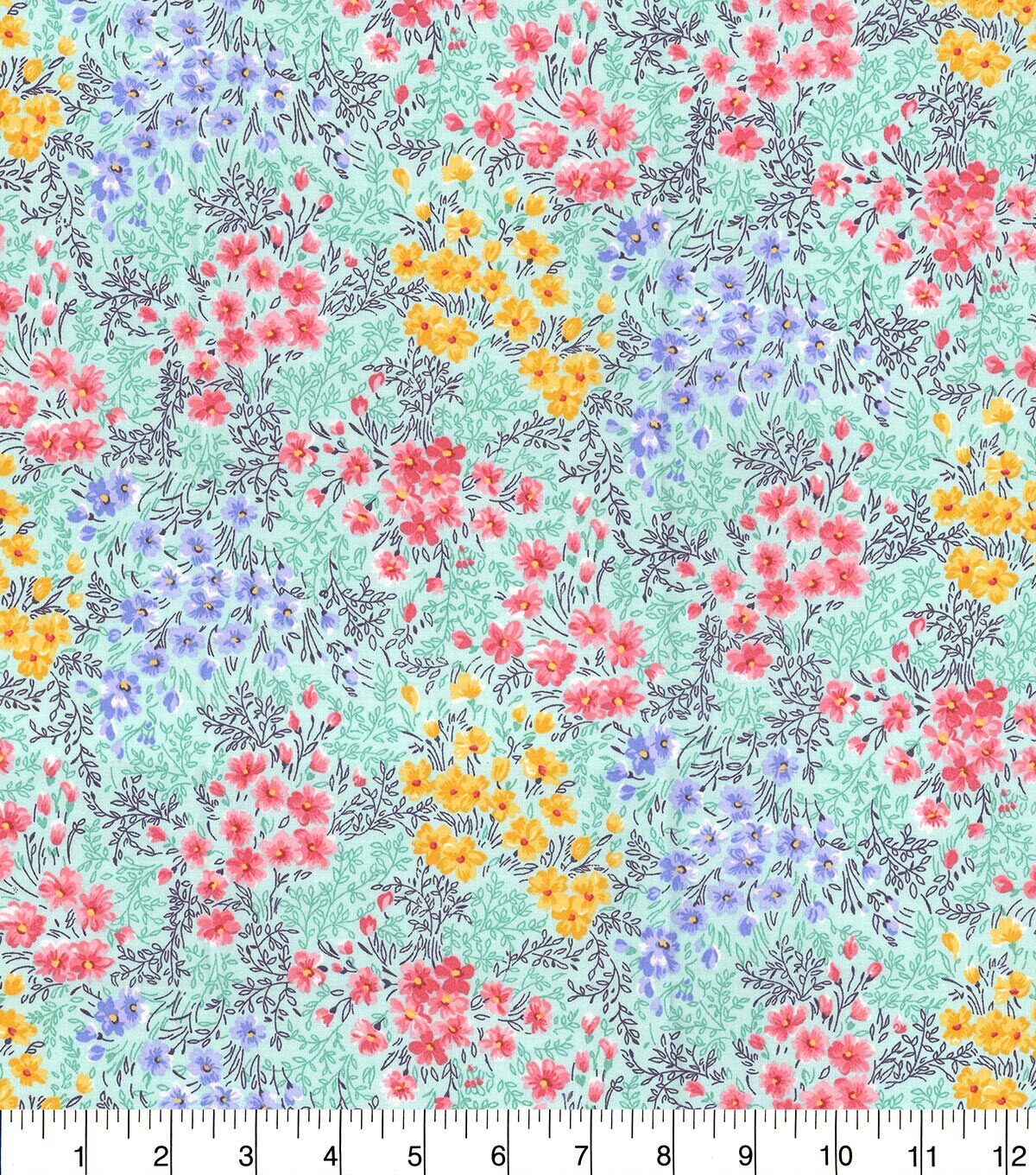 Fabric Traditions Pastel Floral Cotton Fabric by Keepsake Calico