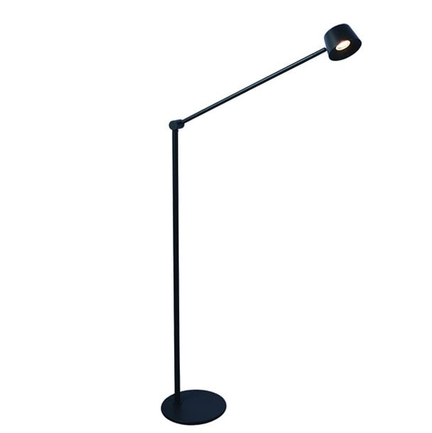 Freelight Freelight Vloerlamp Cugino Zwart 1-Arm 6.2 Watt incl. Dimmer