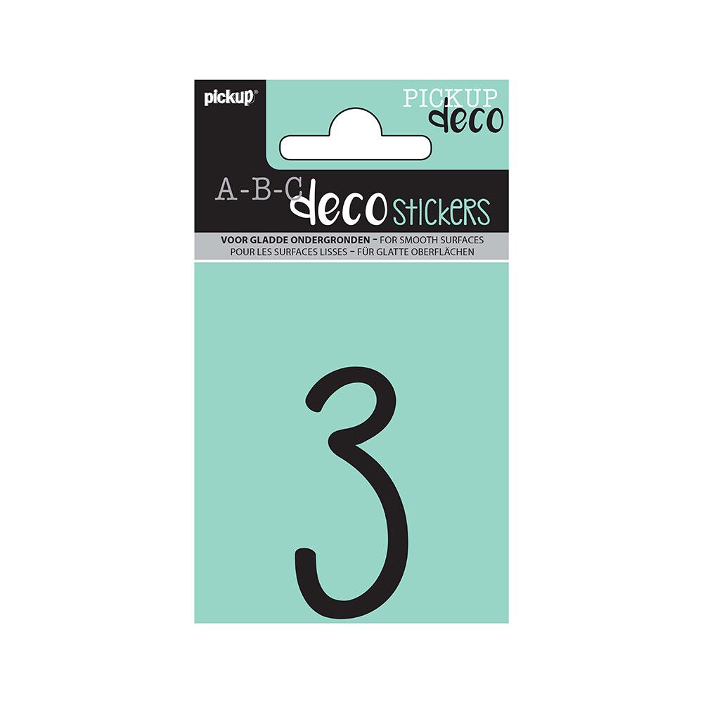 TALL PICKUP 3 ABC DECO MILA 60 MM 3 SVART