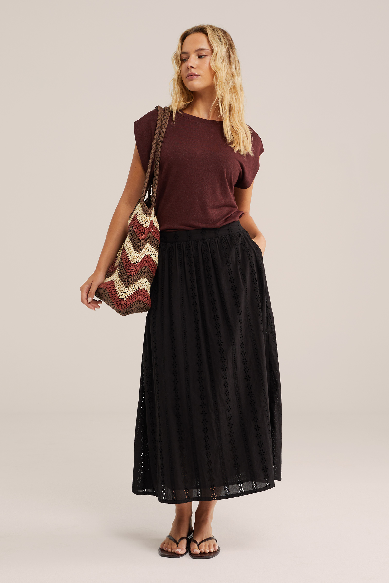 Dames top met glittergaren