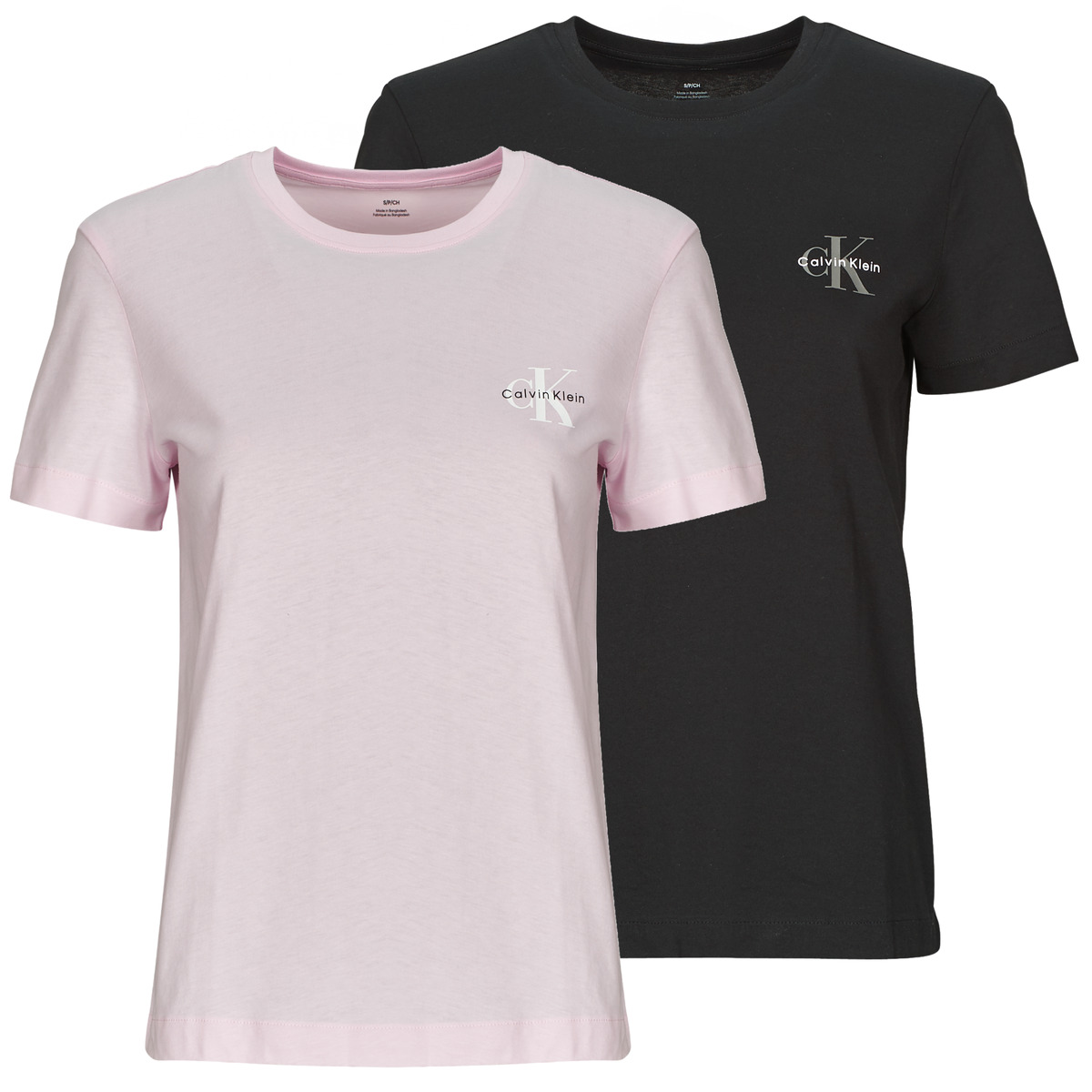 Calvin Klein Jeans - MONOLOGO CN 2 PACK TEE X2 - Pink / Black