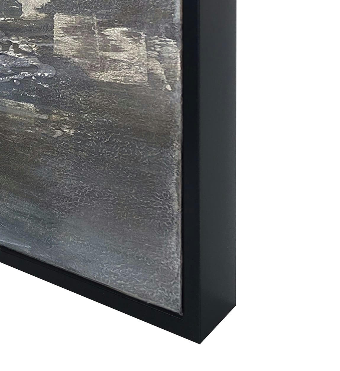 BERNA - Tableau à l'huile en bois bleu, 100x150 cm