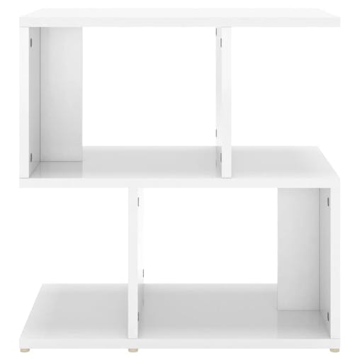 NNEVL Bedside Cabinets 2 pcs High Gloss White 50x30x51.5 cm Chipboard
