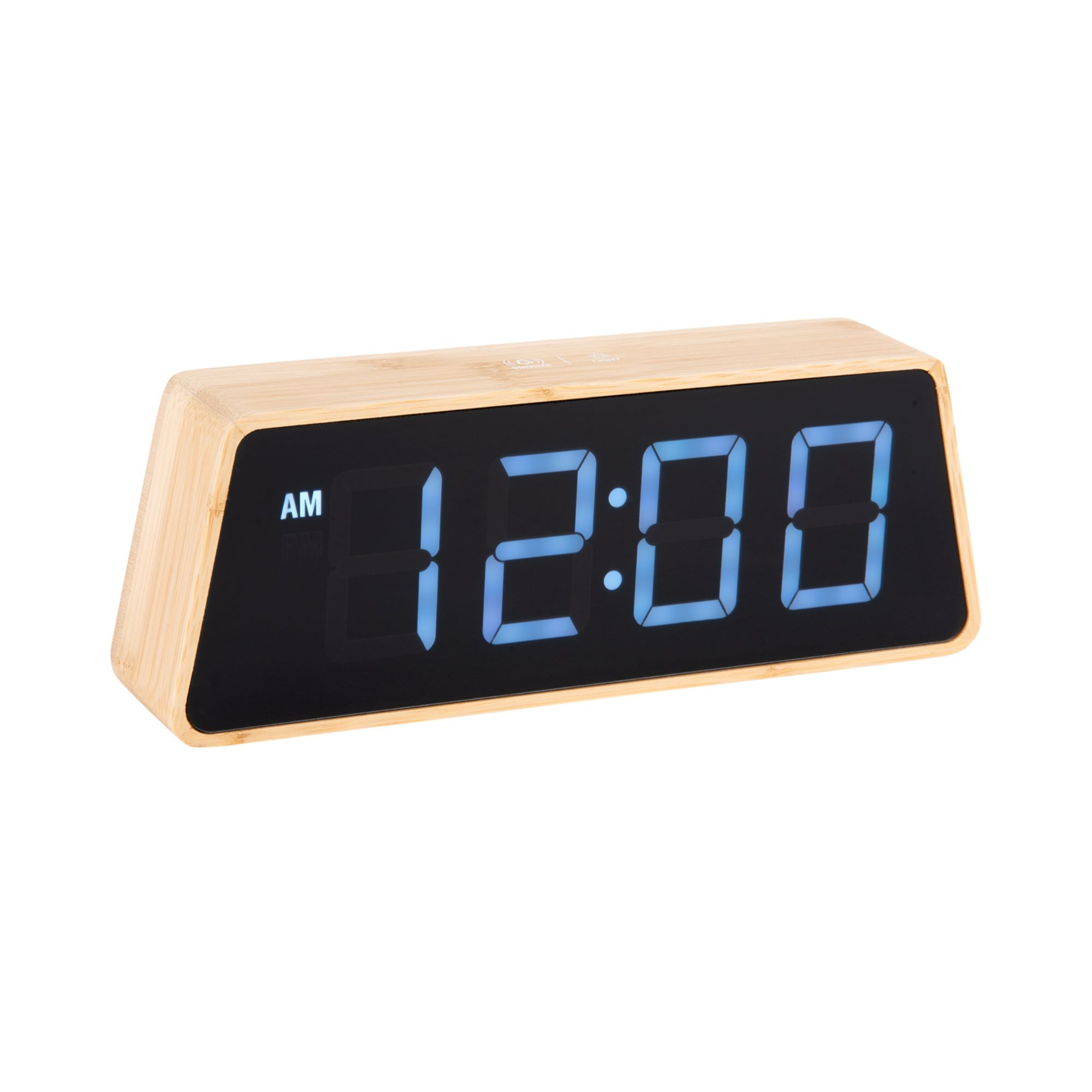 Karlsson wekker Changing Colour LED - bruin - 4.5x19x7cm