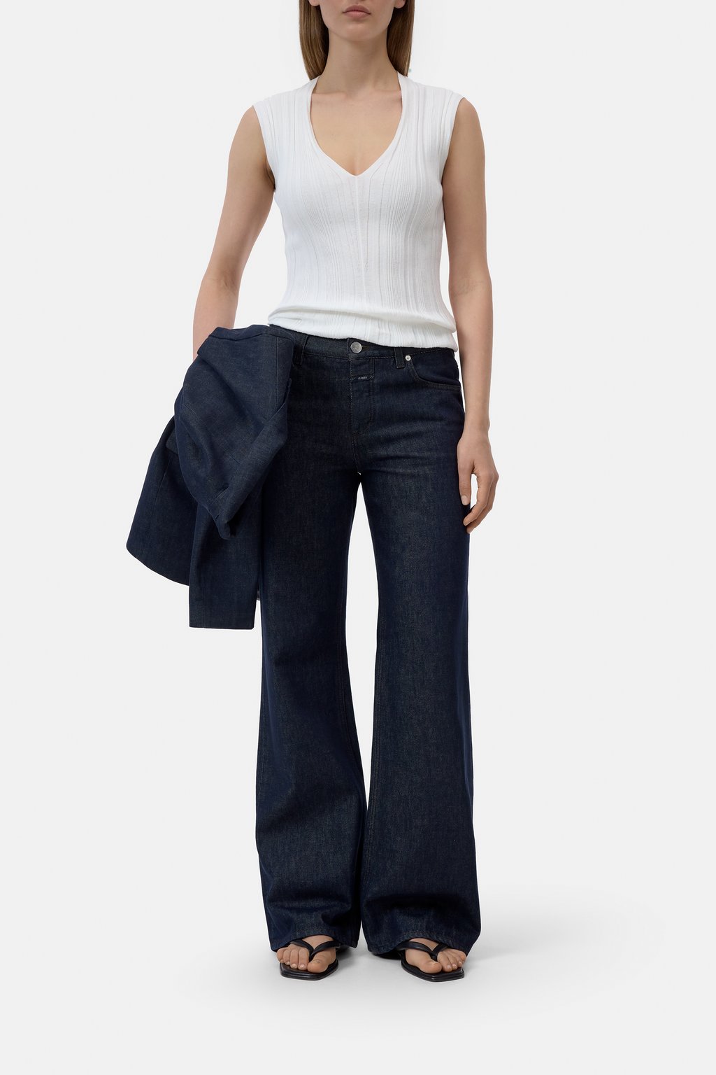 Strick-Top mit V-Neck