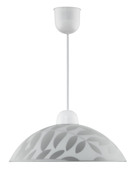 Lampa wisząca biała LETYCJA 1xE27x60W wym: 70x30x30 cm Candellux