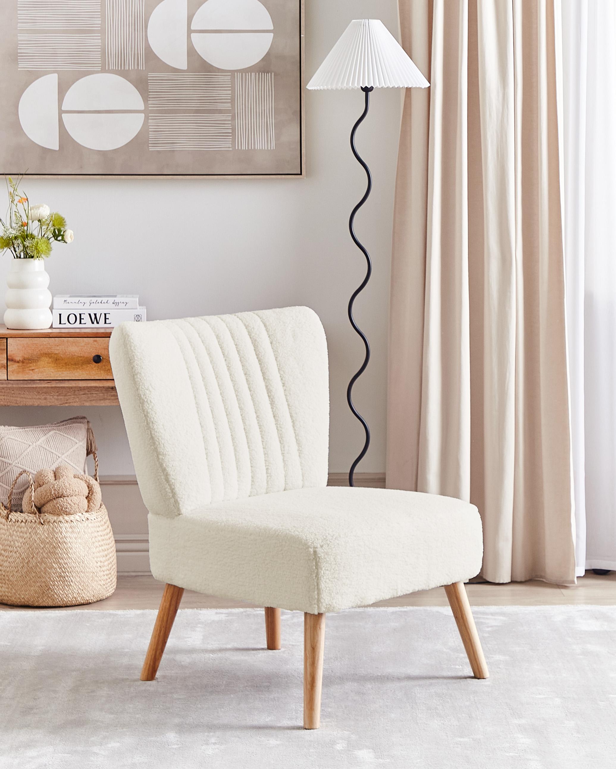 Armchair VAASA Boucle White