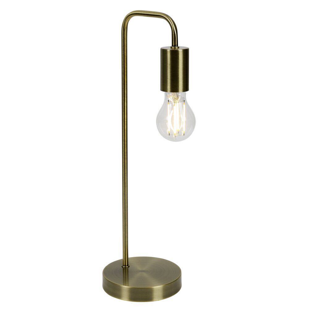 Lampe de table filaire métal doré Ø13xH45cm