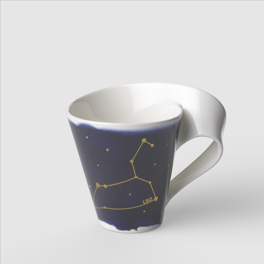 NewWave Mug - Multi-colored, 8.2 oz, Premium Porcelain