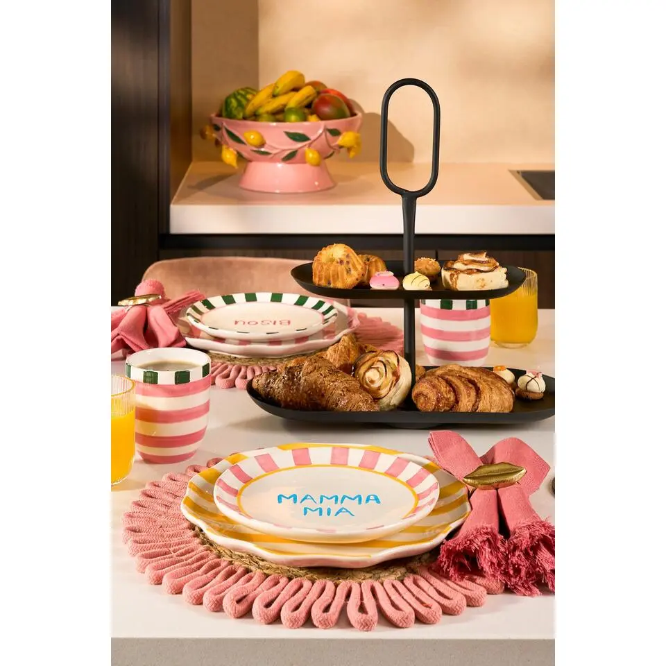 Mica Decorations Rama Etagere 2 Laags - L38 x B17 x H37 cm - Metaal