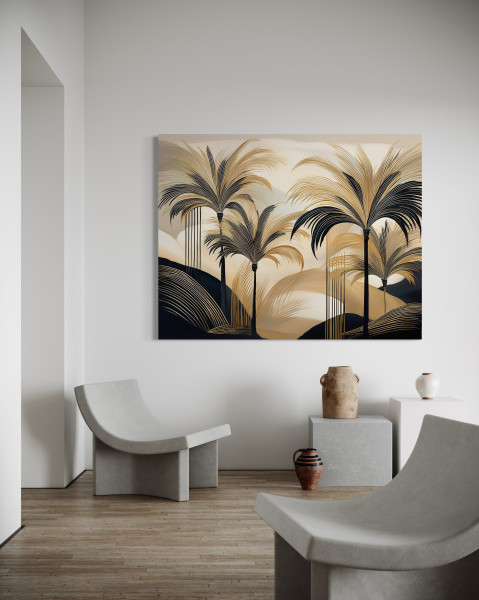 Feeby Obraz na płótnie, Palmy Dżungla Natura 60x40