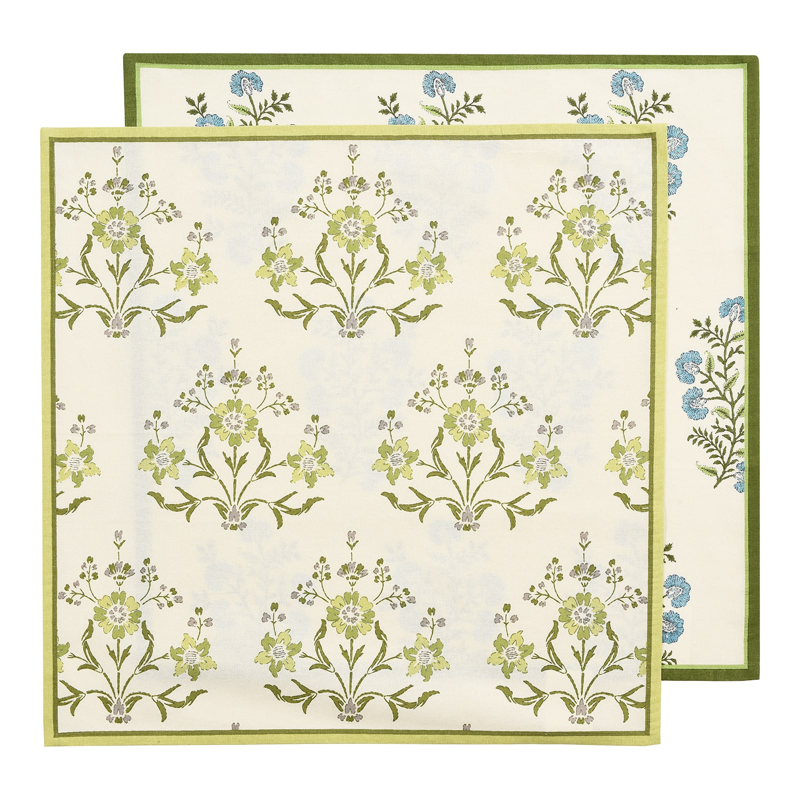 Stoffservietten-Set Grün,L 450 x B 450 mm, 2 -tlg.