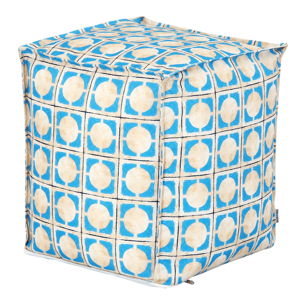 PUFF 45 CM X 45 CM SAUDADE TROPICAL AZULEJOS