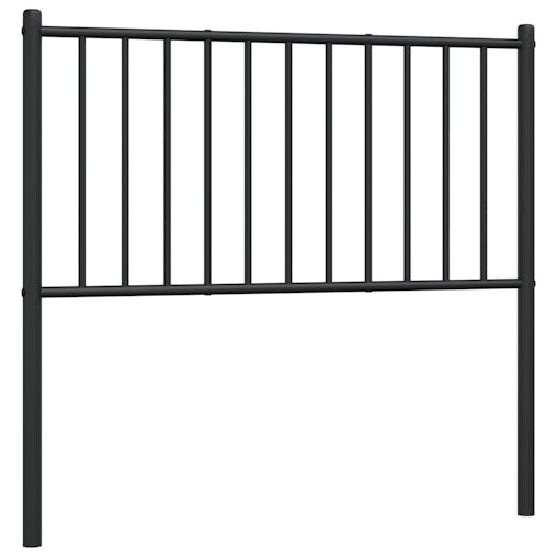 NNEVL Metal Headboard Black 90 cm