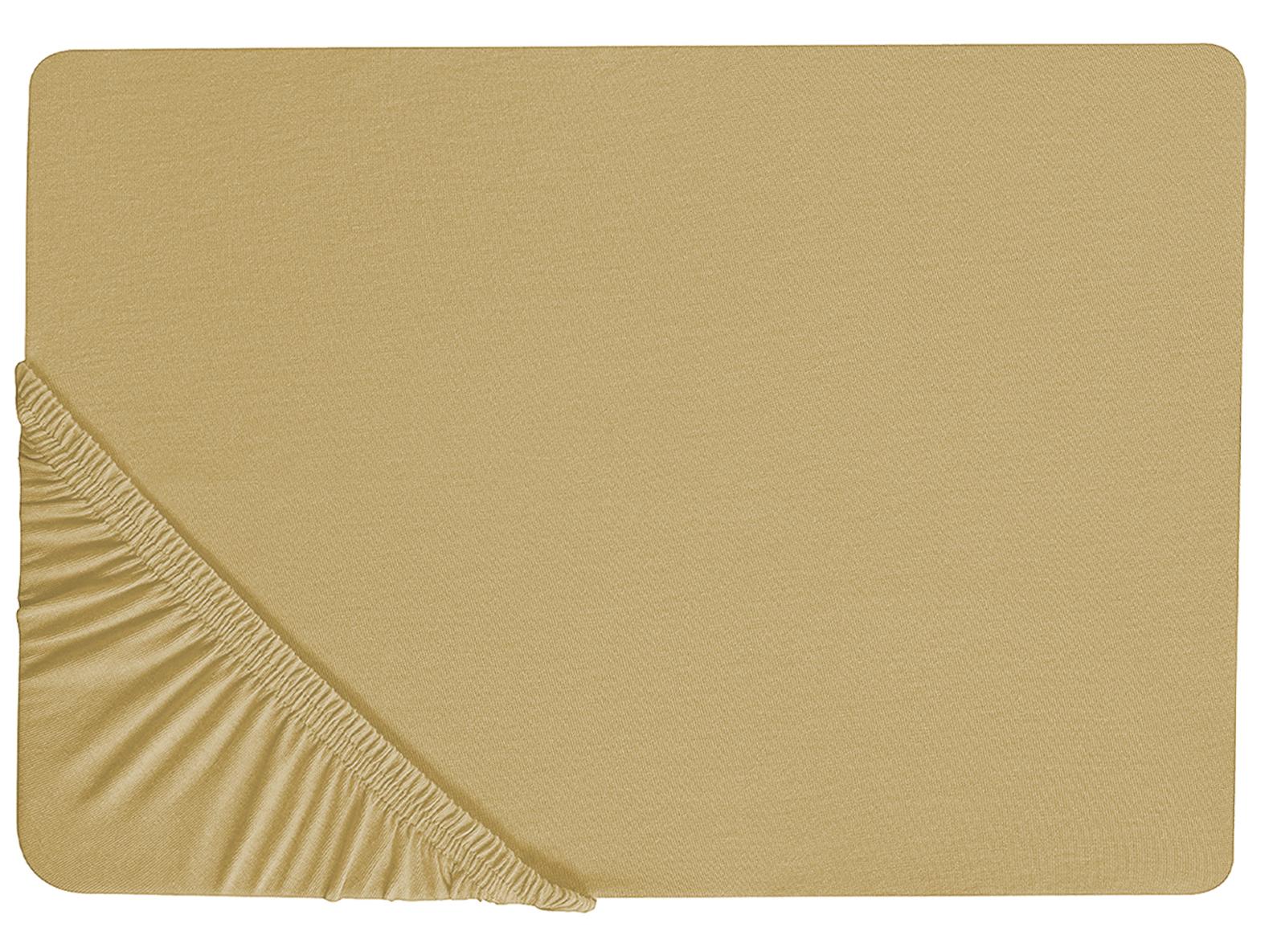 Fitted Sheet JANBU Cotton 140 x 200 cm Olive Green