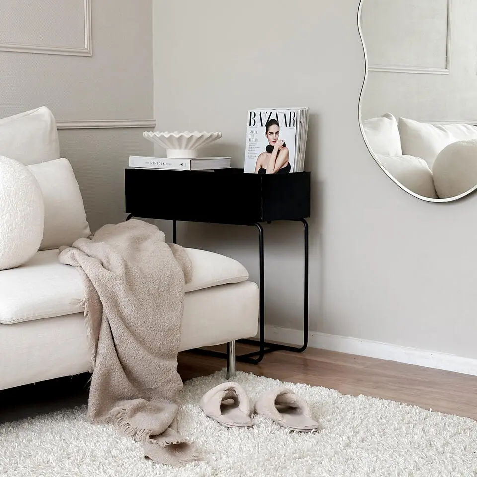 QUVIO planten tafel / planten bak - Zwart