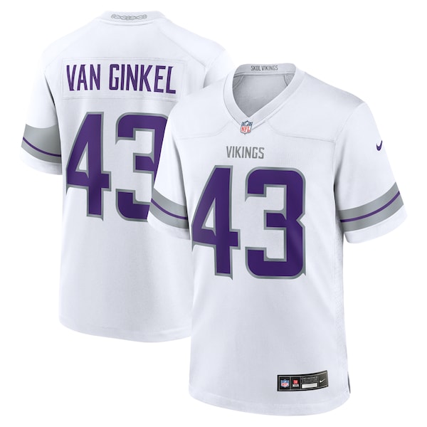 Andrew Van Ginkel Minnesota Vikings Nike Alternate Game Jersey -  White/Purple