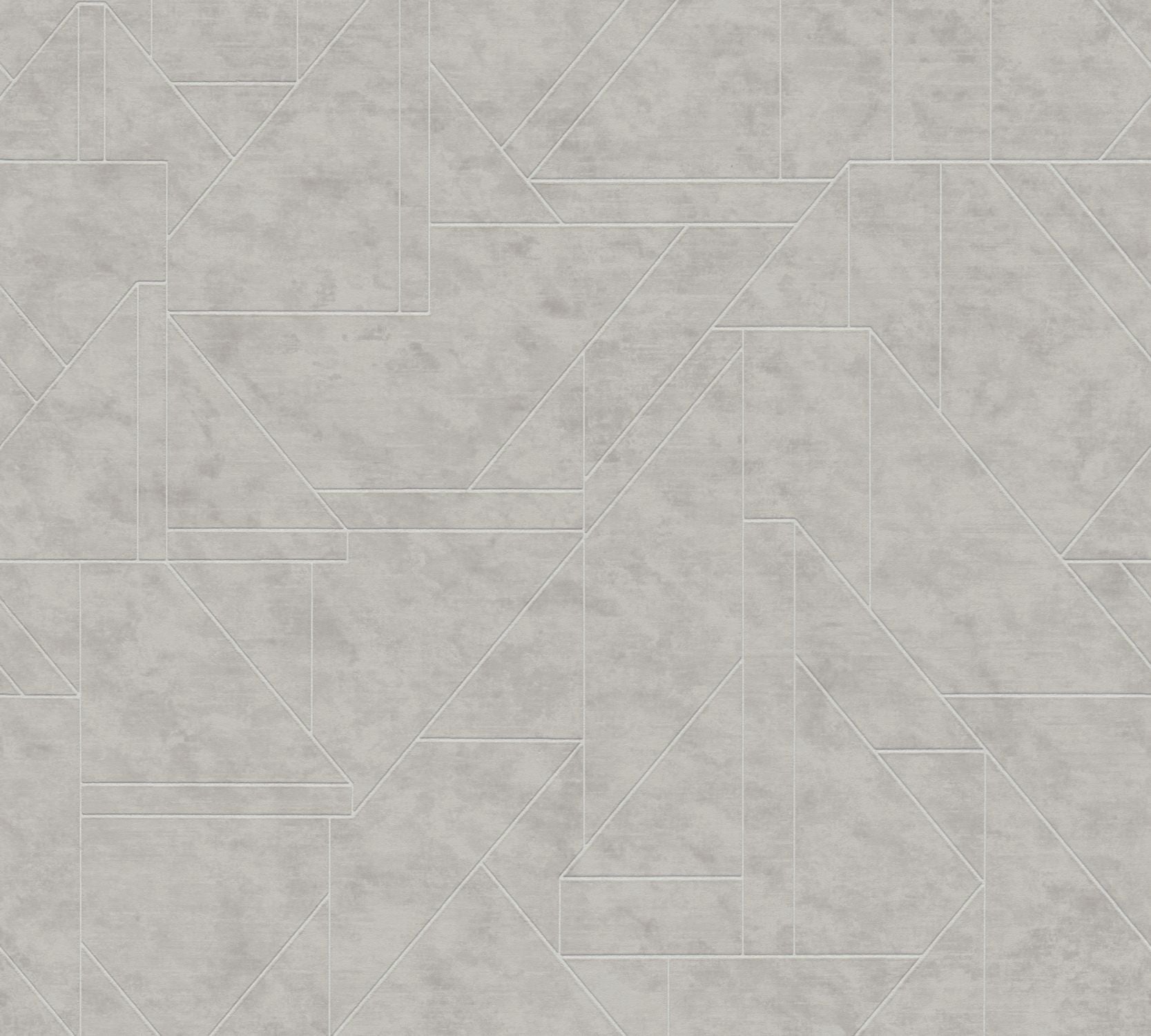 Livingwalls behang grafisch motief grijs en zilver - 53 cm x 10.05 m - AS-391183