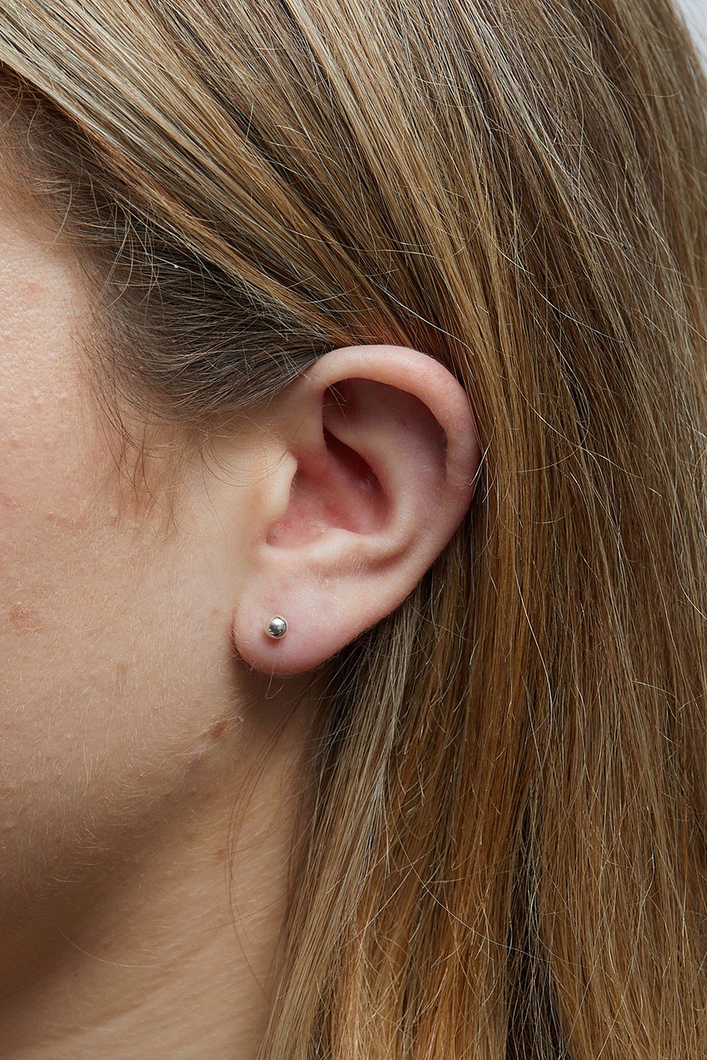 Simply Silver Sterling Silver 925 Polished 5mm Ball Stud Earrings