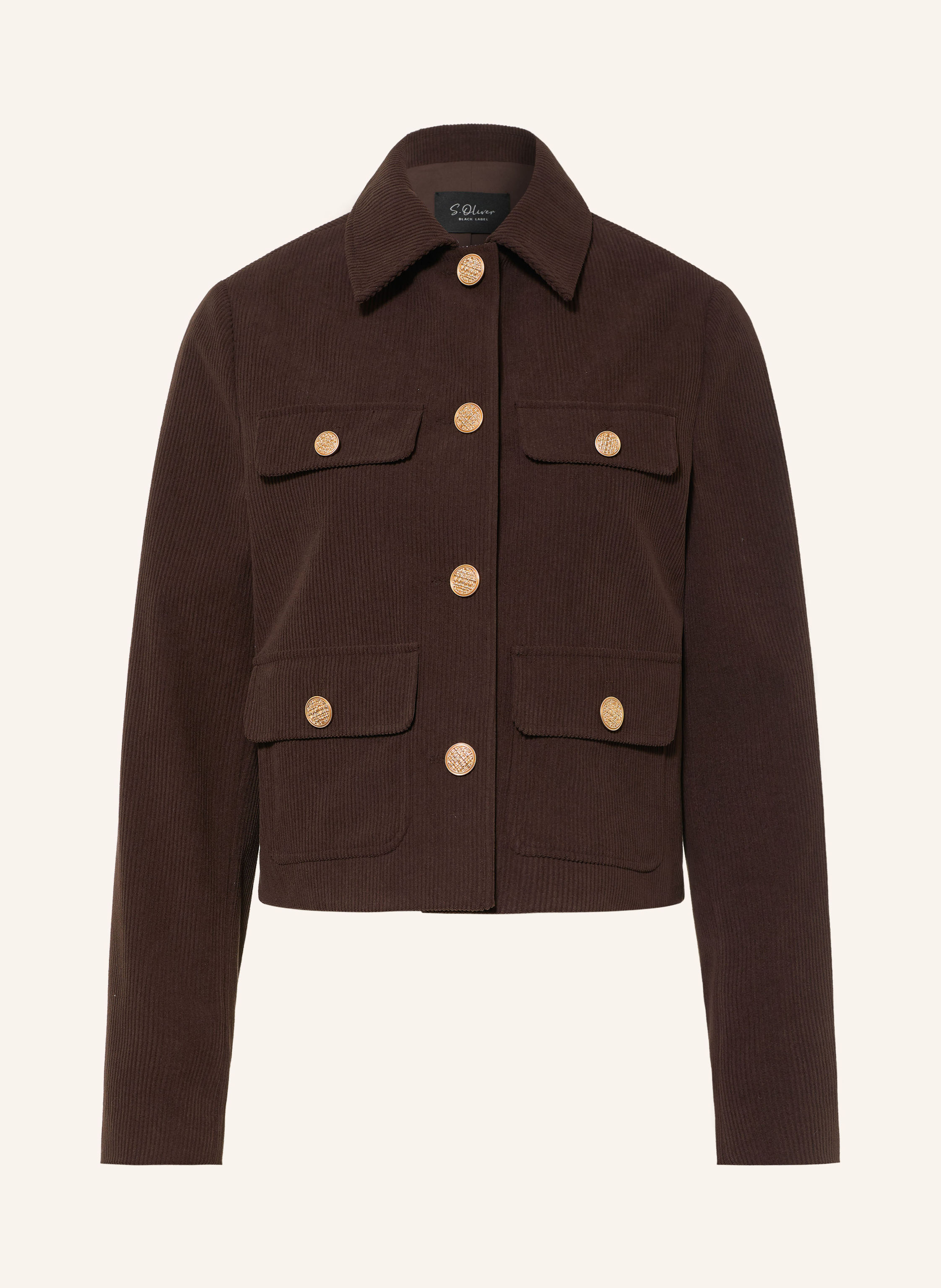s.Oliver BLACK LABEL Kastenjacke aus Cord