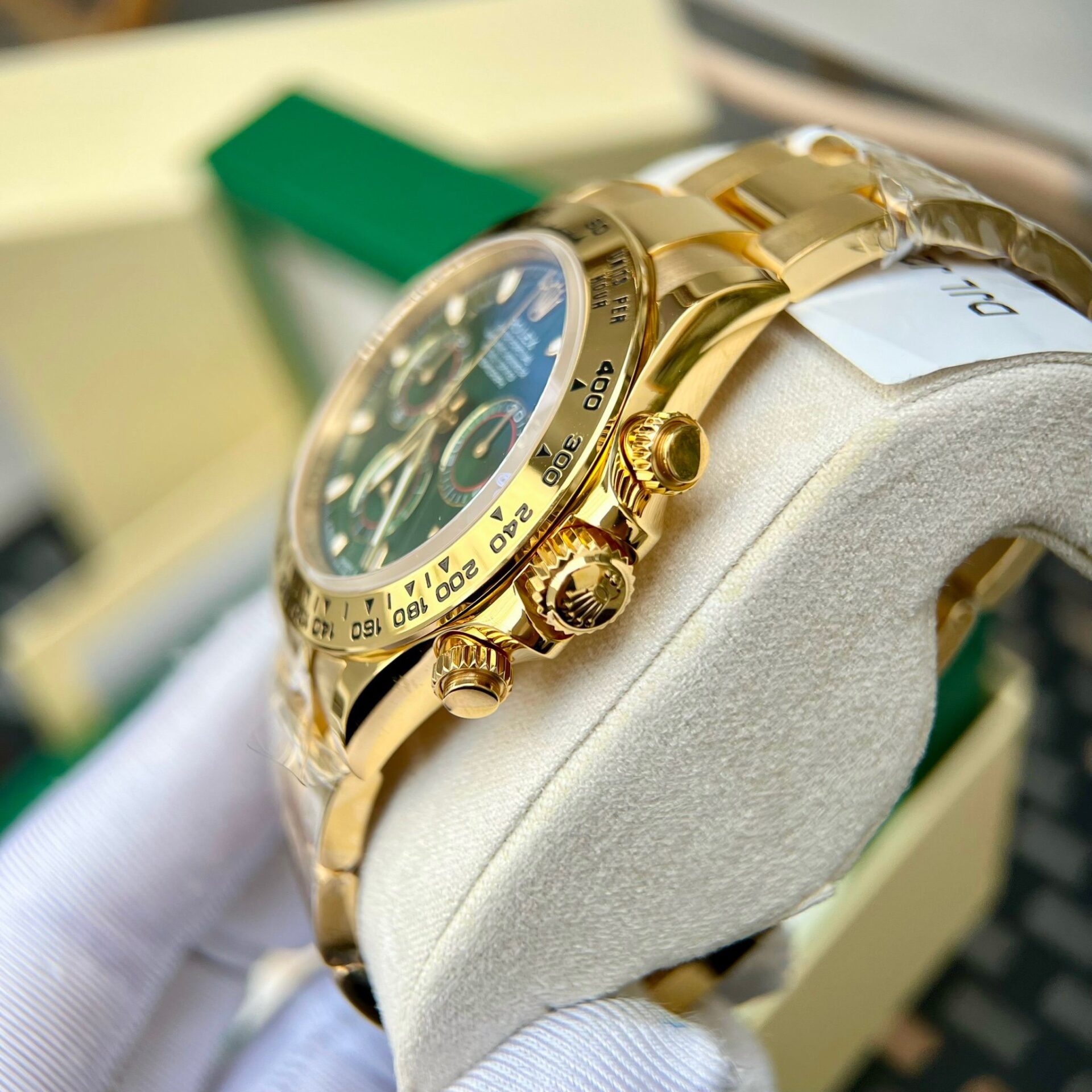 Rolex Daytona YG Plated Green Dial 40mm Oyster Super Clone