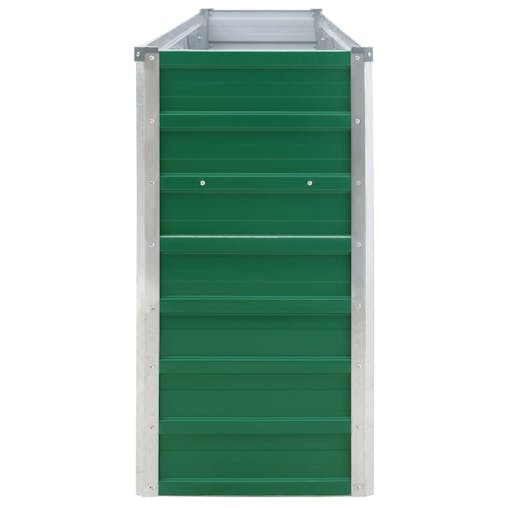 NNEVL Raised Garden Bed 320x40x77 cm Galvanised Steel Green